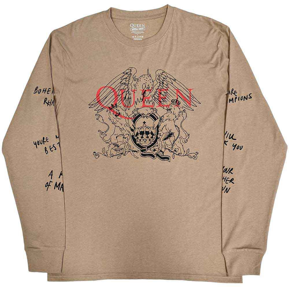 QUEEN クイーン (初来日50周年 ) - Handwritten / 長袖 / アームプリントあり / Tシャツ / メンズ - PGS